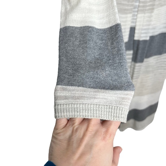 CABI Vineyard Striped Duster Long Line Cardigan Sweater - Picture 3 of 13